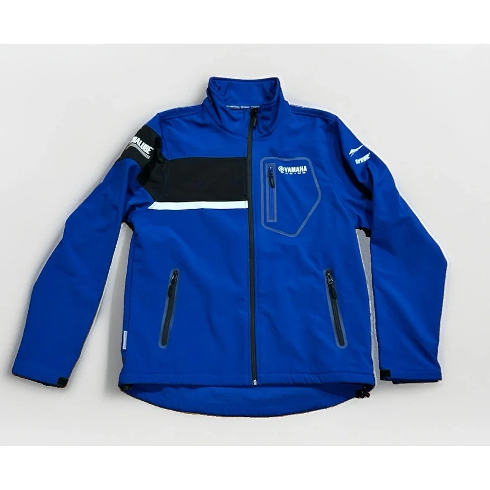 Yamaha Racing Team Paddock Blue Softshell Technical Jacket L Rare